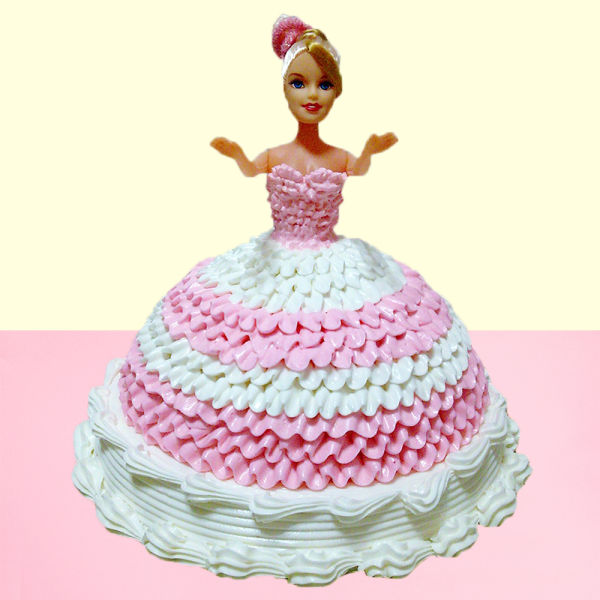 Vanilla Barbie Doll Cake